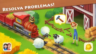 Encomendas em espera na estação de comboios em Township